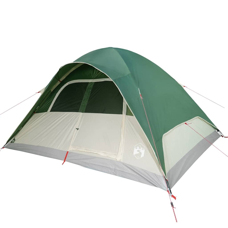 Cort de camping cupolă pentru 6 persoane, verde, impermeabil - 3 | YEO