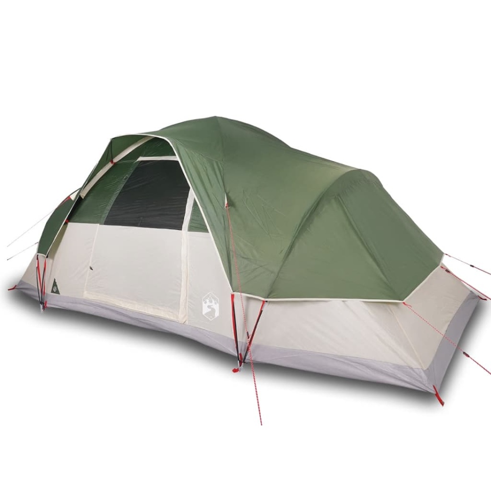 Cort de camping cupolă pentru 9 persoane, verde, impermeabil - 1 | YEO
