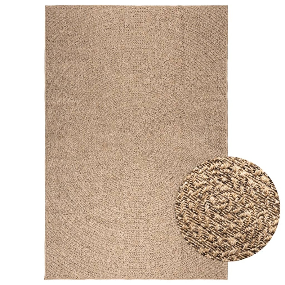 Covor ZIZUR aspect iută 160x230 cm, pentru interior și exterior