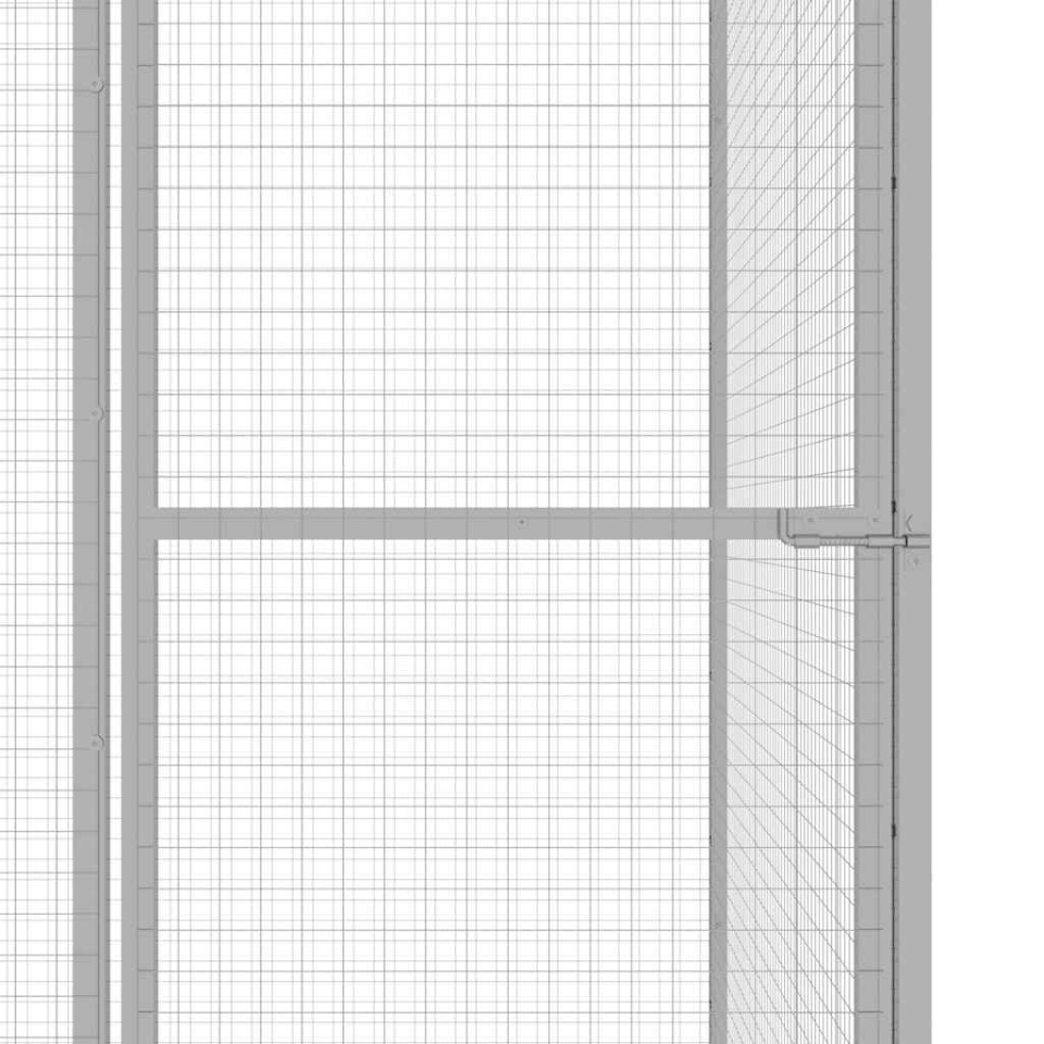 Cușcă pentru pisici, 3 x 1,5 x 2,5 m, oțel galvanizat - 3 | YEO
