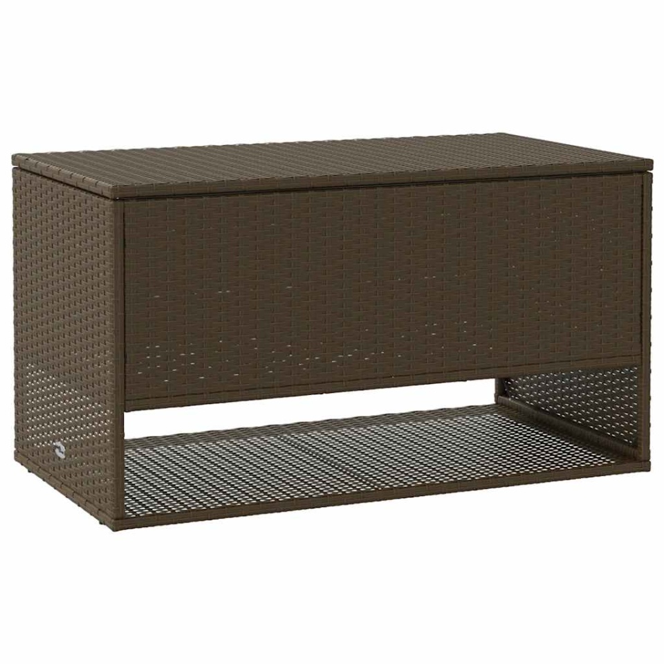 Cutie de perne de exterior maro 100x55x55,5 cm Poly Rattan - 1 | YEO