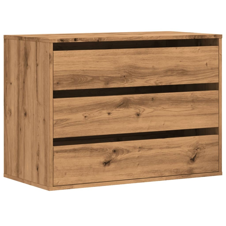 Dulap colț sertare stejar artizanal 80x41x58 cm lemn prelucrat - 1 | YEO