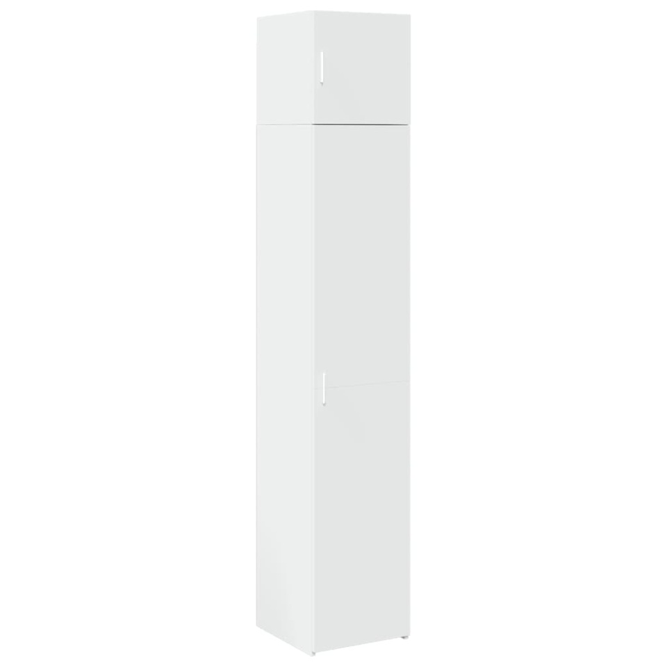 Dulap depozitare slim alb 40x42,5x225 cm lemn prelucrat - 1 | YEO