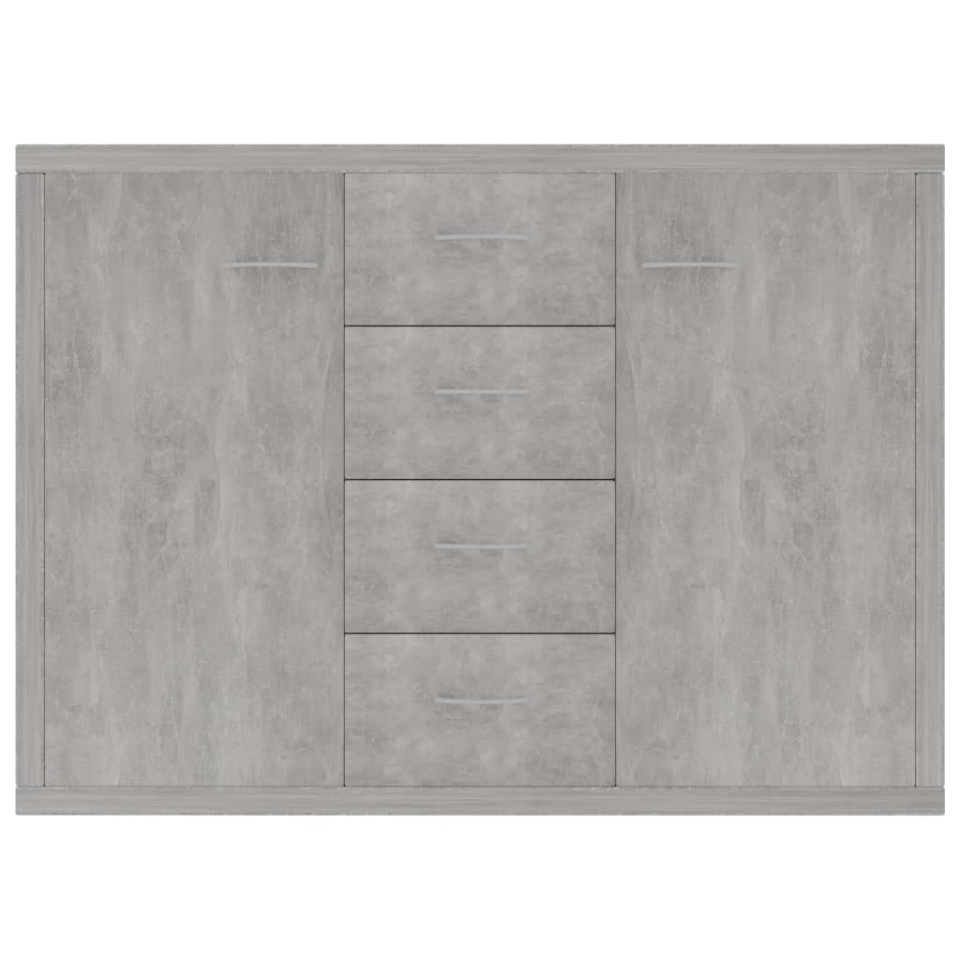 Dulap, gri beton, 88x30x65 cm, lemn prelucrat - 3 | YEO