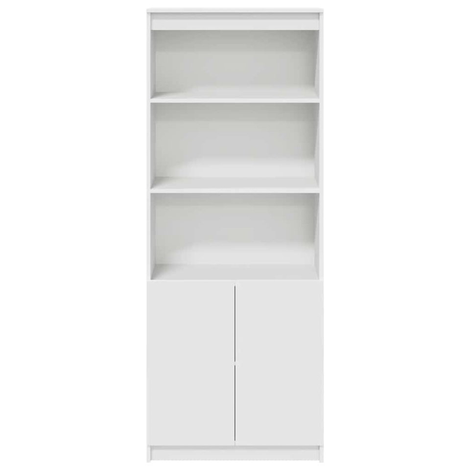 Dulap înalt, alb, 70x35x180 cm, lemn prelucrat - 4 | YEO