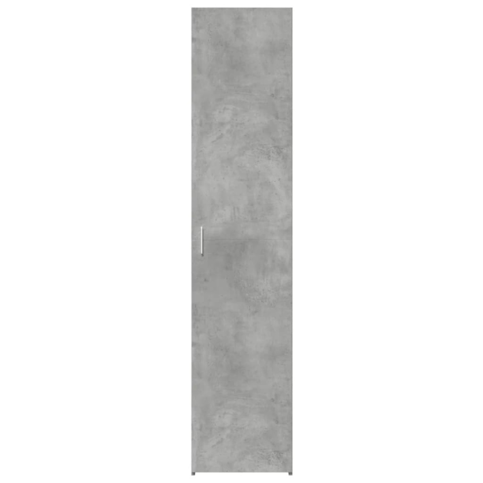 Dulap înalt, gri beton, 40x42,5x185 cm, lemn prelucrat - 3 | YEO