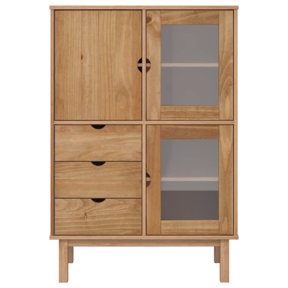 Dulap înalt OTTA, 85x43x125 cm, lemn masiv de pin - 2 | YEO