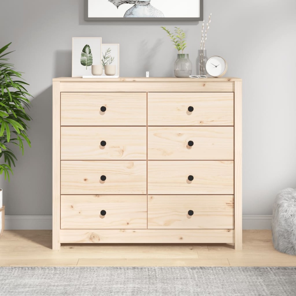 Dulap lateral, 100x40x90 cm, lemn masiv de pin