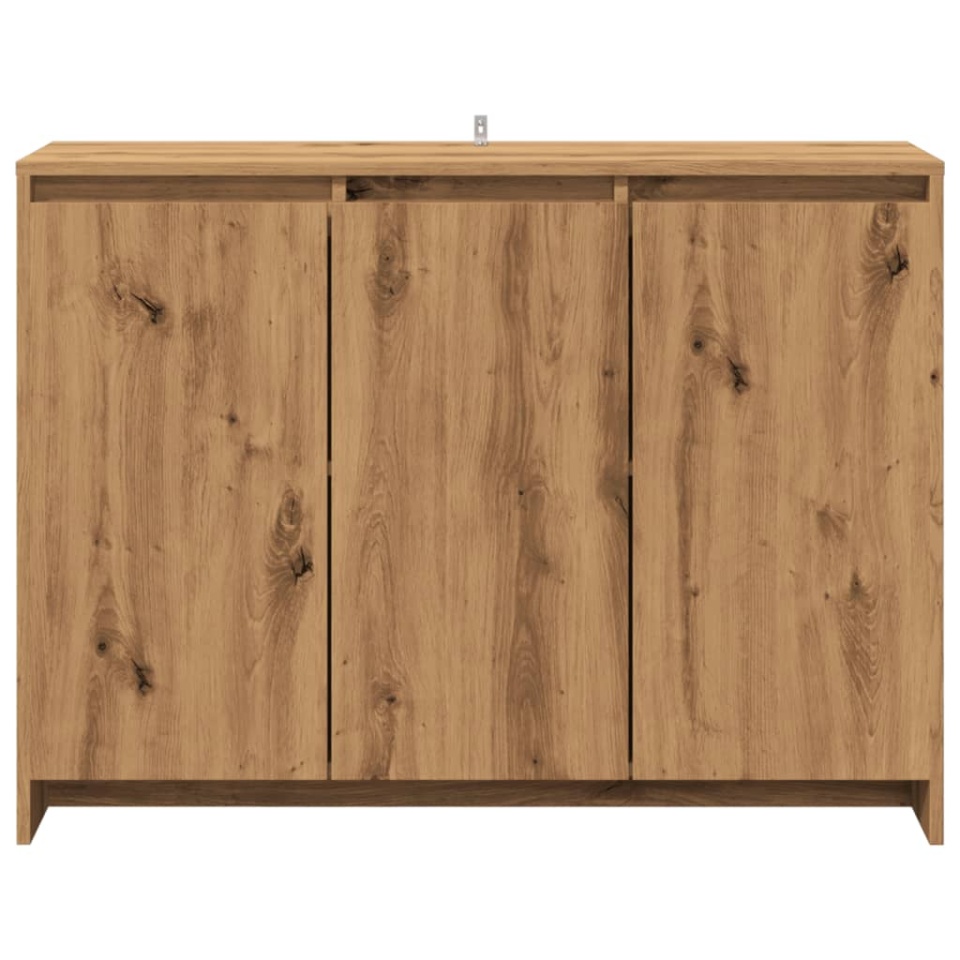 Dulap, stejar artizanal, 102x33x75 cm, lemn prelucrat - 3 | YEO
