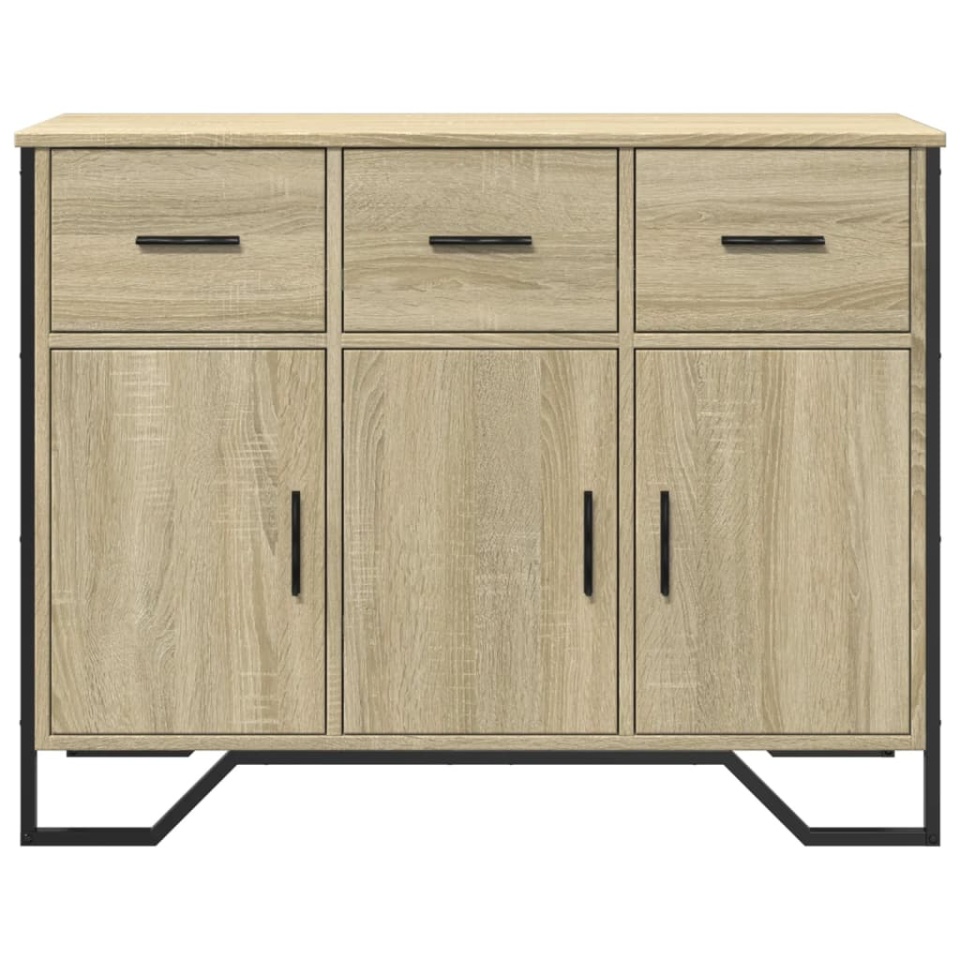 Dulap, stejar sonoma, 97x32,5x74,5 cm, lemn prelucrat - 3 | YEO