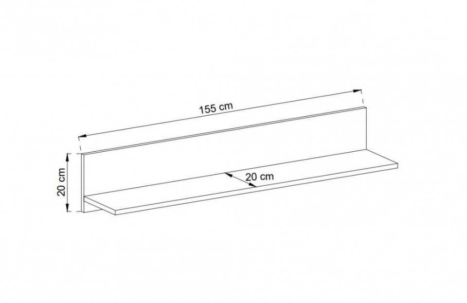 Dulap TV + Raft Air AI01 , stejar Riviera, 155 cm - 3 | YEO