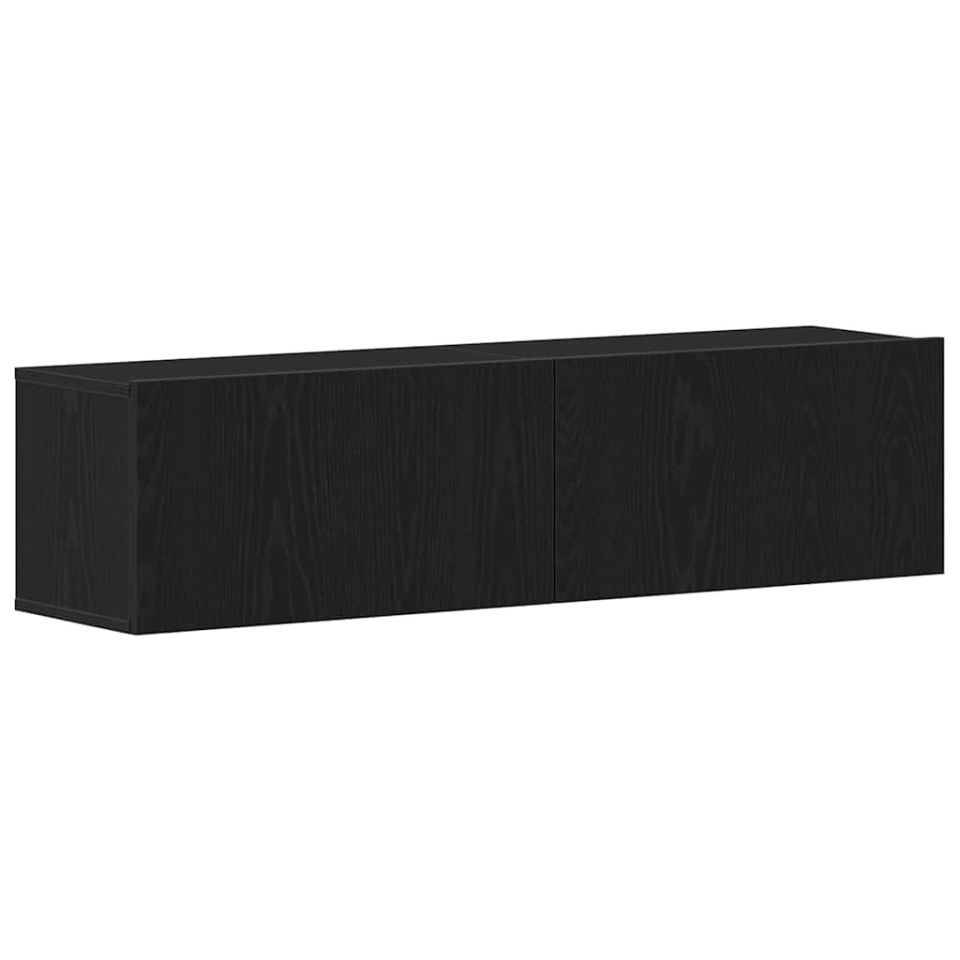 Dulap TV Stejar negru 120x30x30,5 cm Lemn prelucrat - 1 | YEO