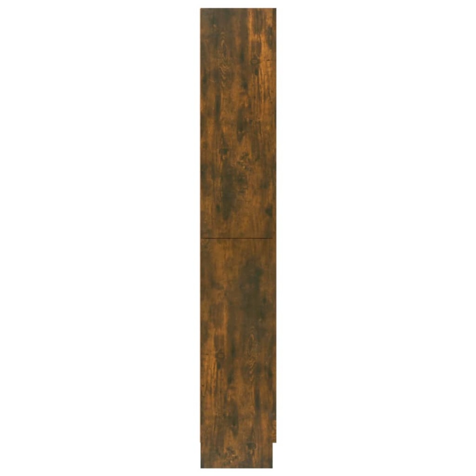Dulap vitrină stejar fumuriu 82,5x30,5x185,5 cm lemn prelucrat - 3 | YEO