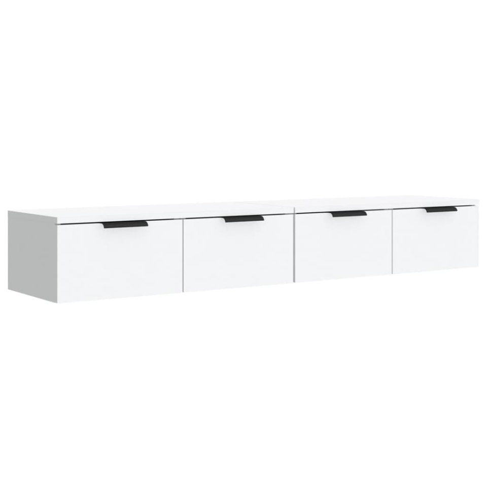 Dulapuri de perete, 2 buc., alb, 68x30x20 cm, lemn prelucrat - 1 | YEO