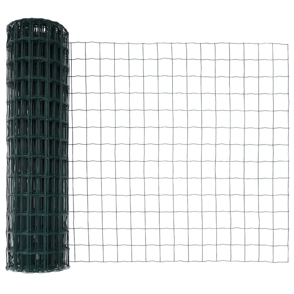 Euro Fence Set de 2 Verde Oțel vopsit electrostatic 25 x 1.2 m - 3 | YEO