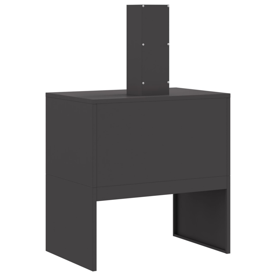 Foc de tabără cu horn Negru 60x40x96 cm Oțel - 3 | YEO