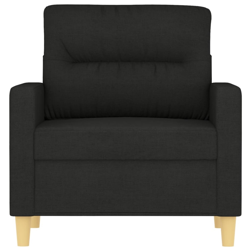 Fotoliu canapea, negru, 60 cm, material textil - 2 | YEO