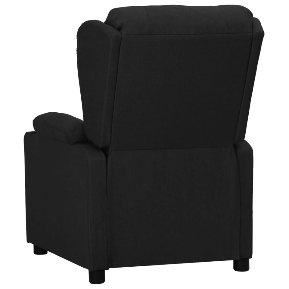 Fotoliu cu ridicare, negru, material textil - 3 | YEO