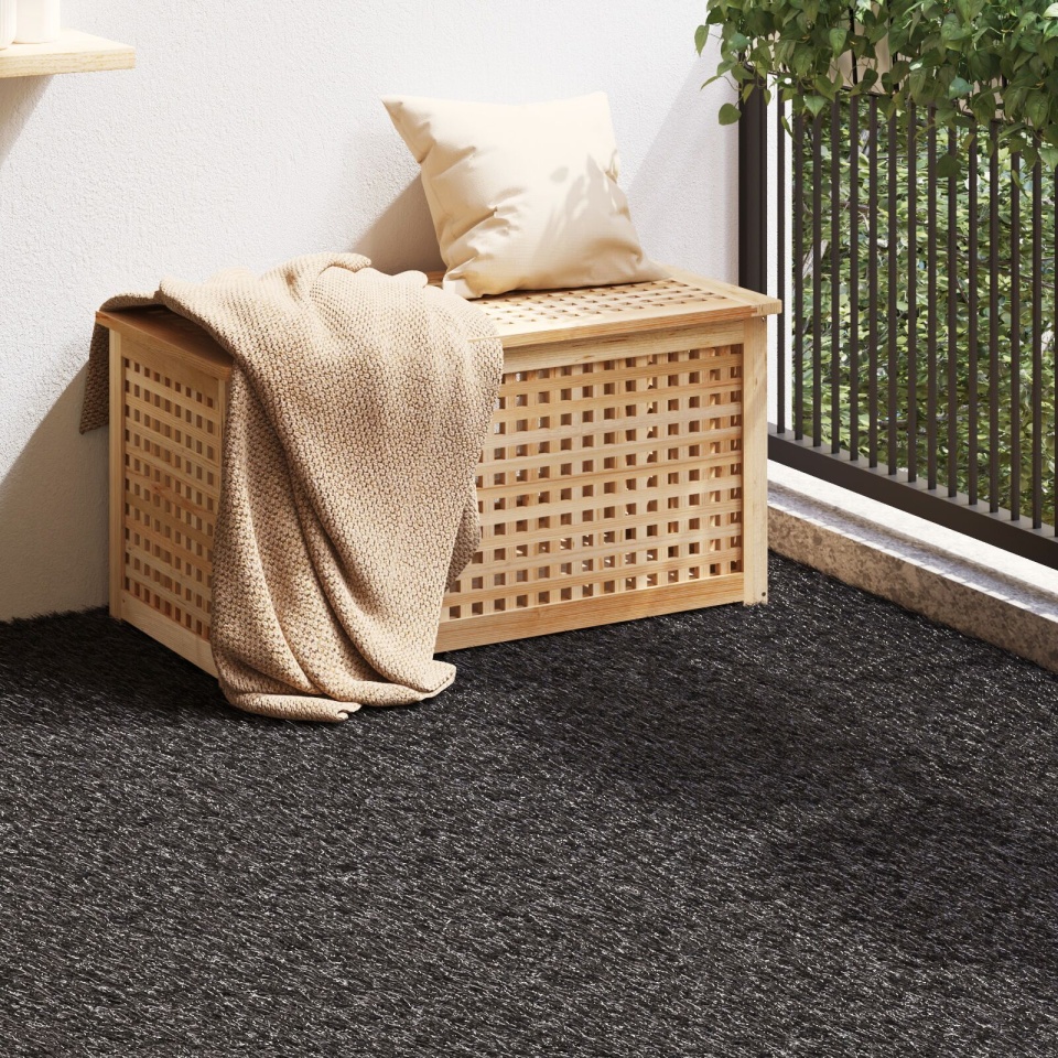 Gazon Artificial Negru 1x15 m 30 mm