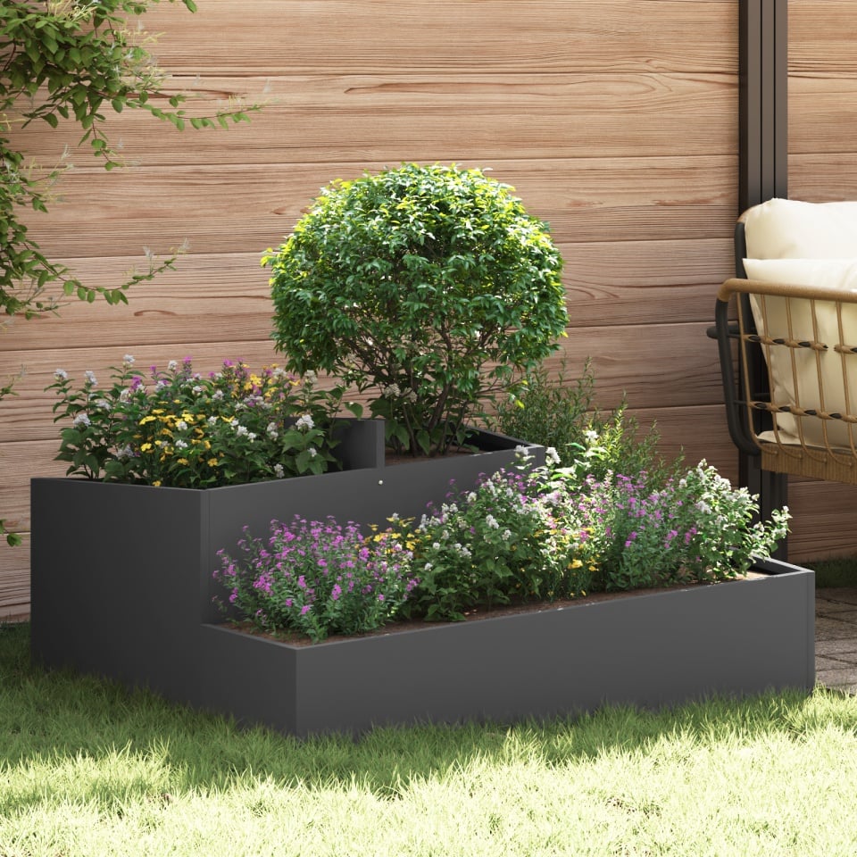 Ghivece & Ghivece Negru Metal Mare Inserții decorative Ghiveci