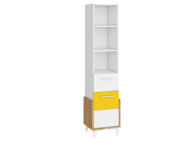 Hey Hey-14 Biblioteca 45W Oak Artisan/White/Yellow