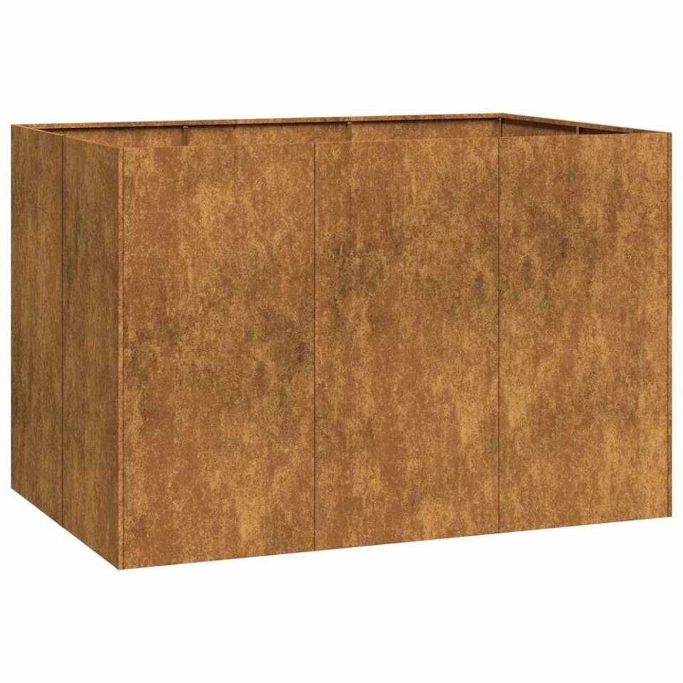 Jardinieră Rusty 120x80x80 cm Oțel pentru intemperii - 1 | YEO