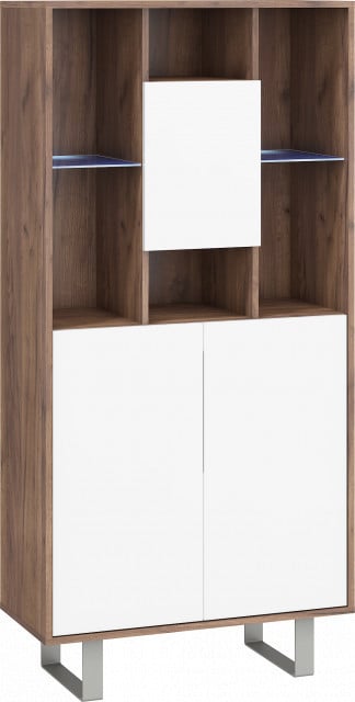 King 05 Biblioteca A S.Bright/White High Gloss - 1 | YEO