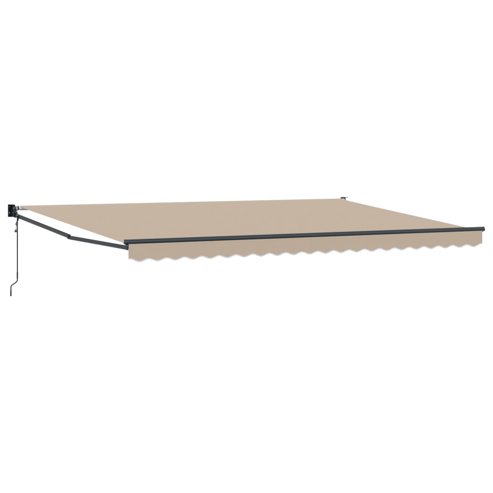 Marchiză Retractabilă Automată Bej 500x300 cm, Material de Înlocuire pentru Marchiză pentru Cadru de 5x3 m Bej - 1 | YEO