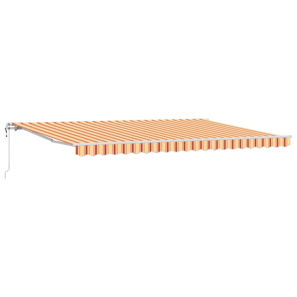 Marchiză Retractabilă Automată Galbenă și Portocalie 500x300 cm - 1 | YEO