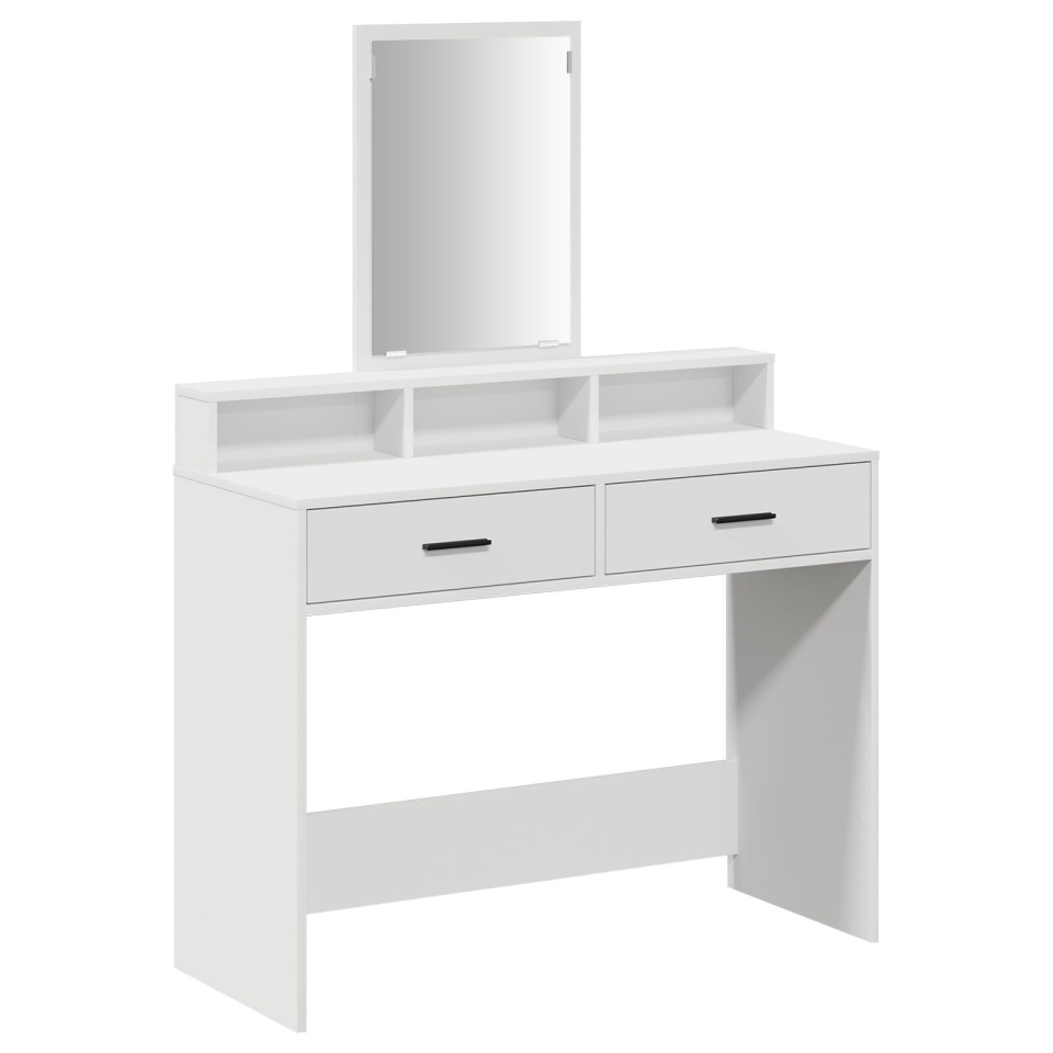 Masă de toaletă cu sertare Alb 100x41x140 cm - 1 | YEO