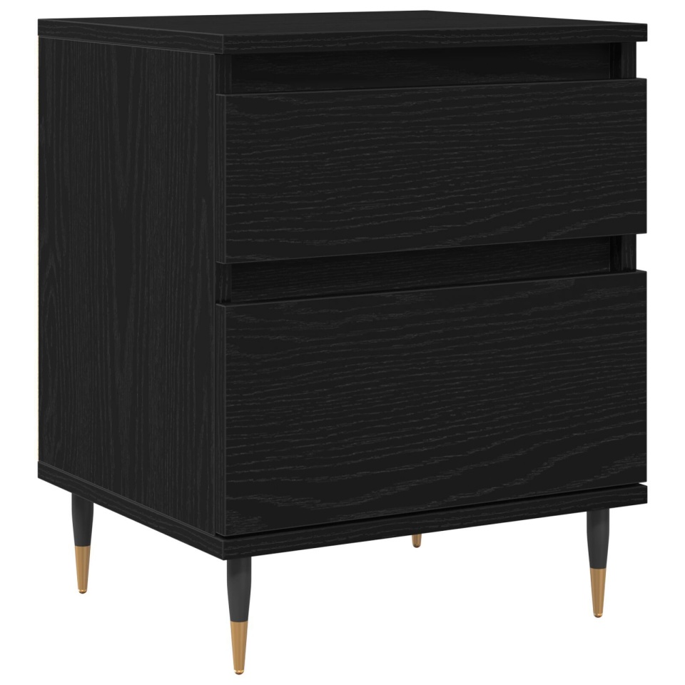 Noptiere, 2 buc., stejar negru, 40x35x50 cm, lemn prelucrat - 3 | YEO