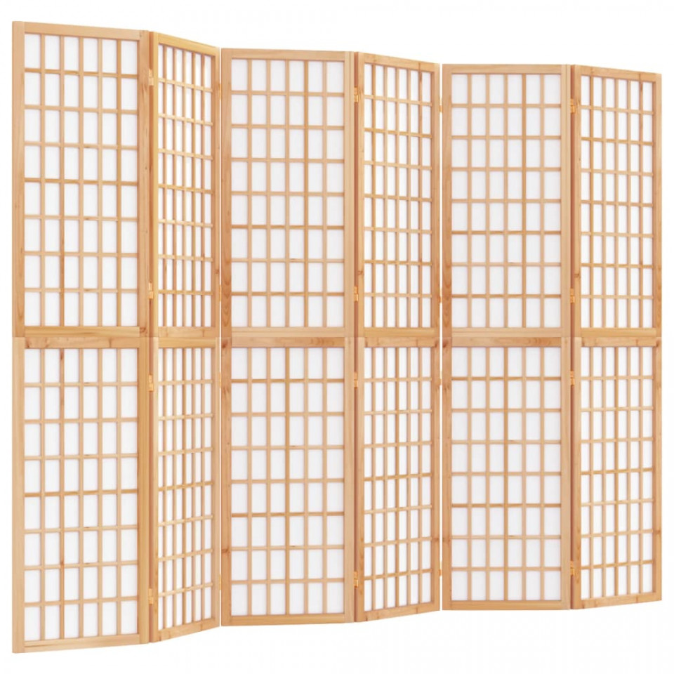 Paravan pliabil de cameră, 6 panouri, 240x170 cm, stil japonez - 1 | YEO