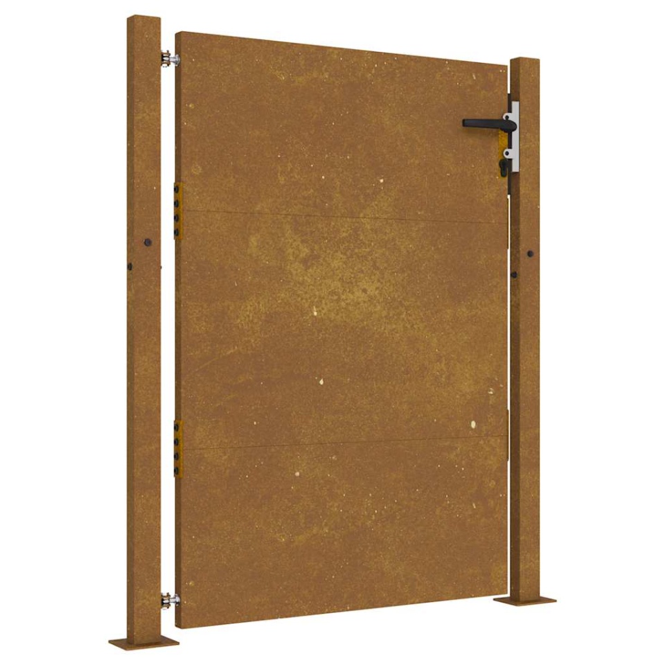 Poartă pentru grădină, 105x130 cm, oțel corten - 1 | YEO