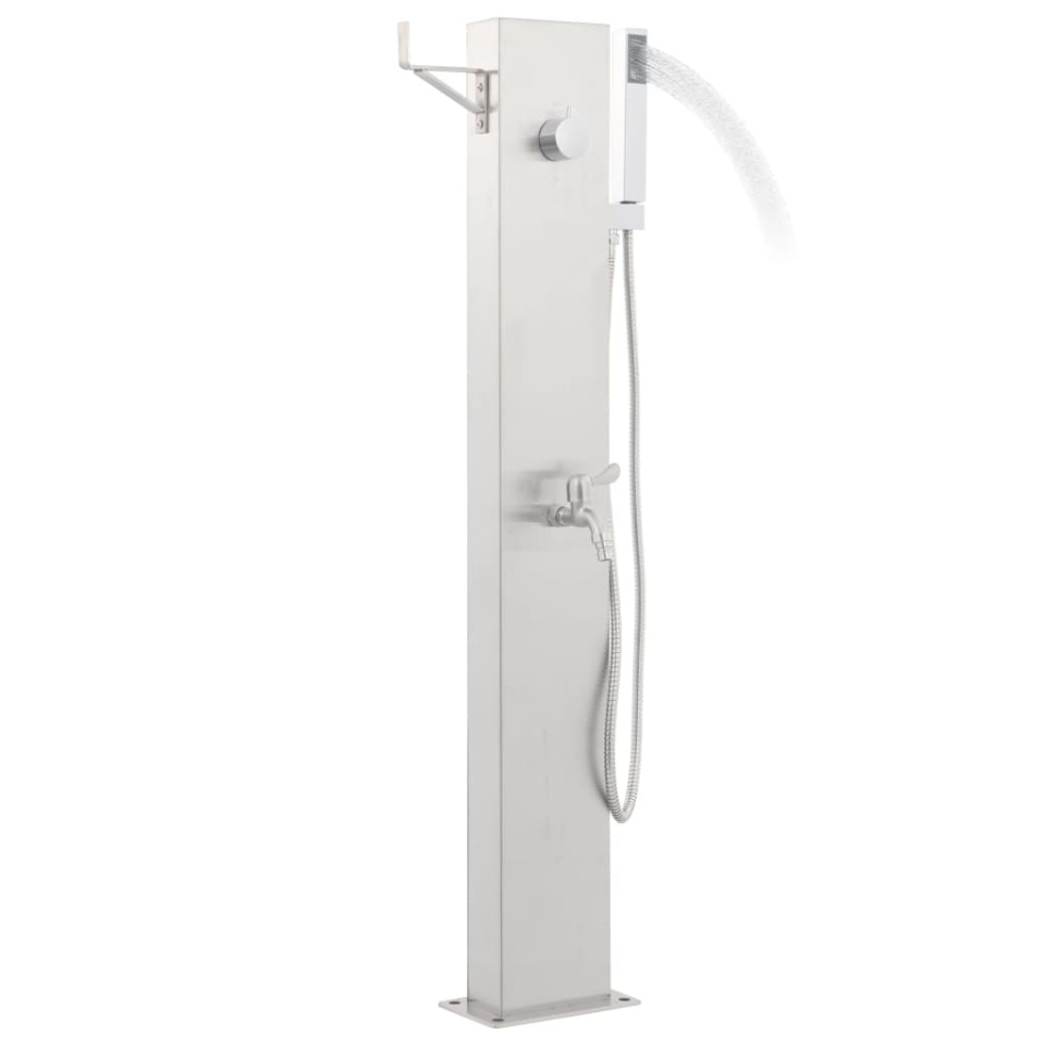 Robinet de duș pentru grădină, 110 cm, oțel inoxidabil - 2 | YEO