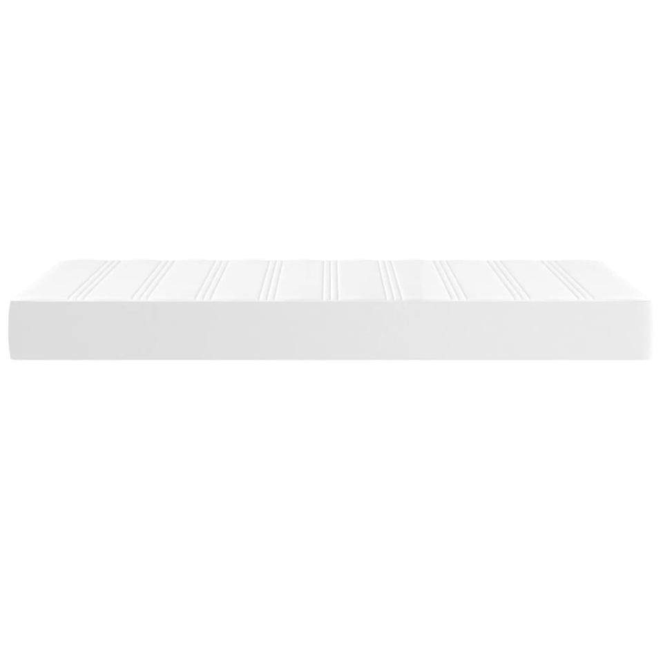 Saltea de pat cu arcuri, alb, 90x200x20 cm, piele ecologică - 3 | YEO