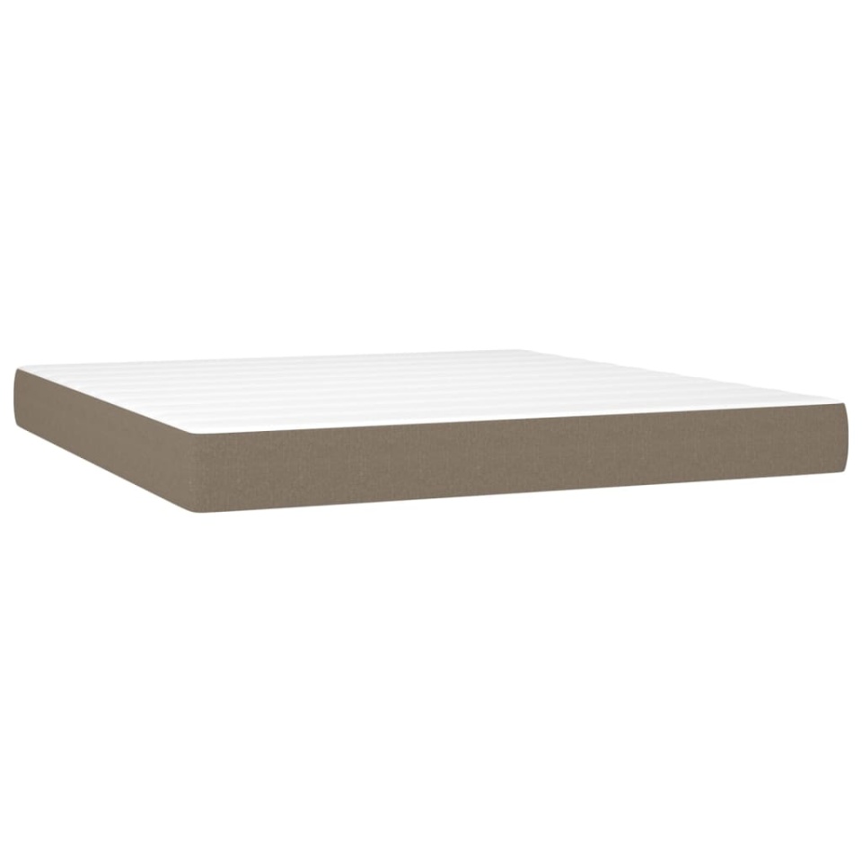 Saltea de pat cu arcuri, gri taupe, 160x200x20 cm, textil - 1 | YEO