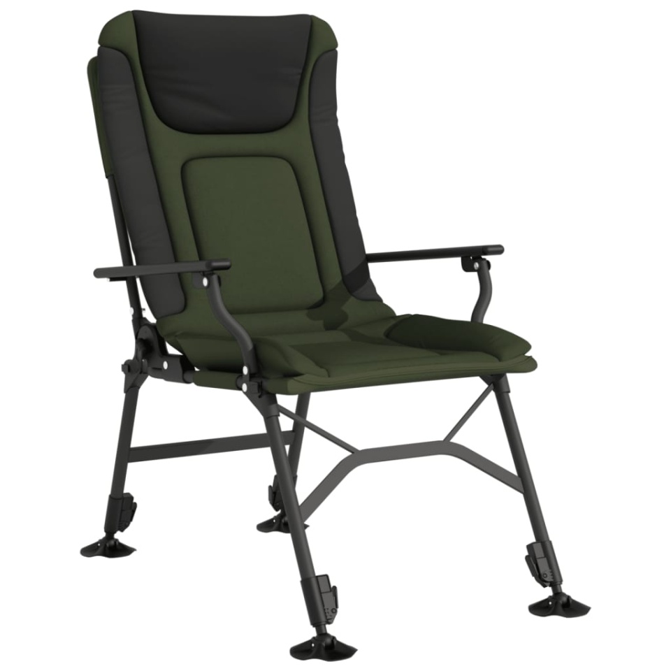 Scaun de pescuit cu cotieră, pliabil, verde - 1 | YEO