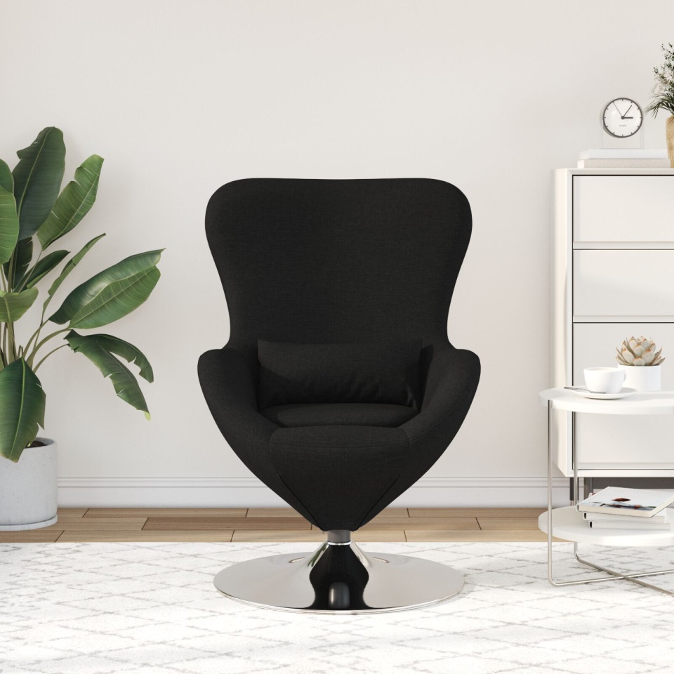 Scaun Ou Negru din stofă - 2 | YEO