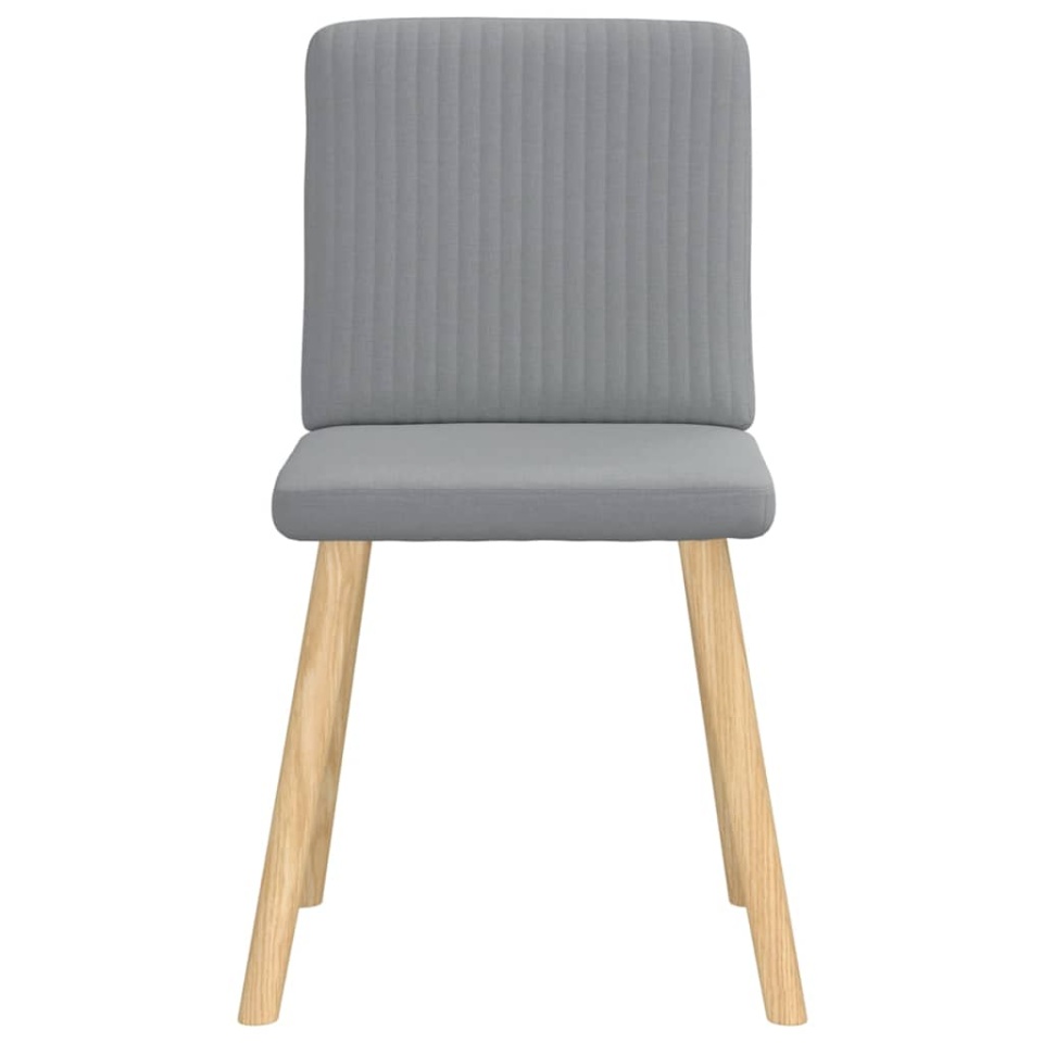 Scaune de bucătărie, 2 buc., gri deschis, material textil - 3 | YEO