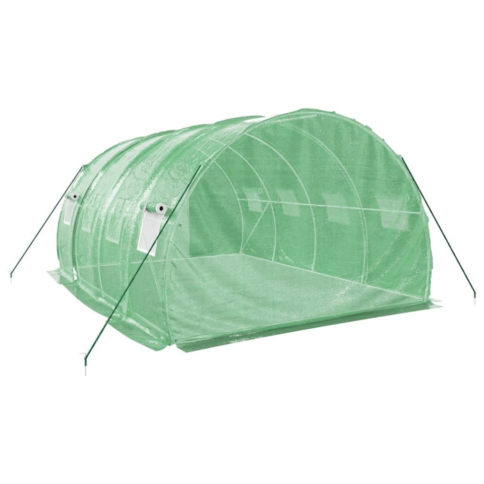 Seră cu cadru din oțel, verde, 12 m², 4x3x2 m - 4 | YEO