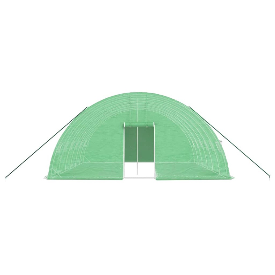 Seră cu cadru din oțel, verde, 36 m², 6x6x2,85 m - 3 | YEO
