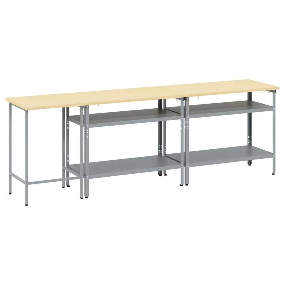 Set banc de lucru 3 piese Gri Oțel - 3 | YEO