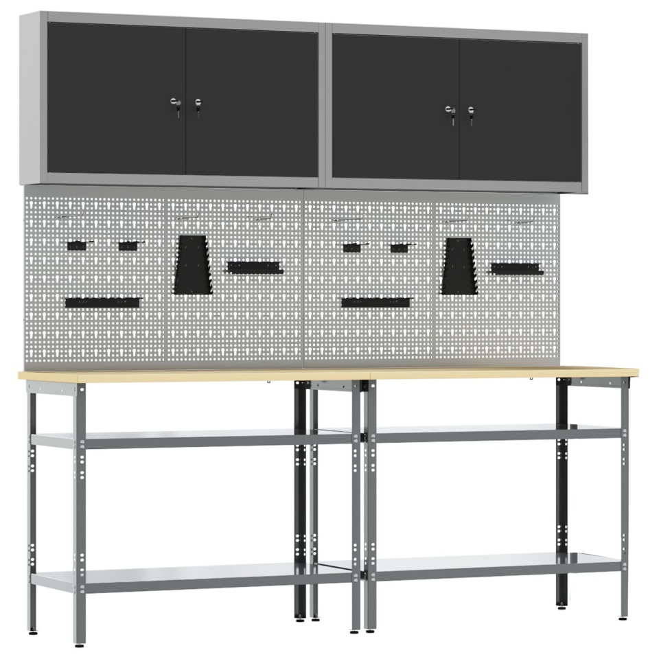 Set banc de lucru 8 piese Gri Oțel - 1 | YEO