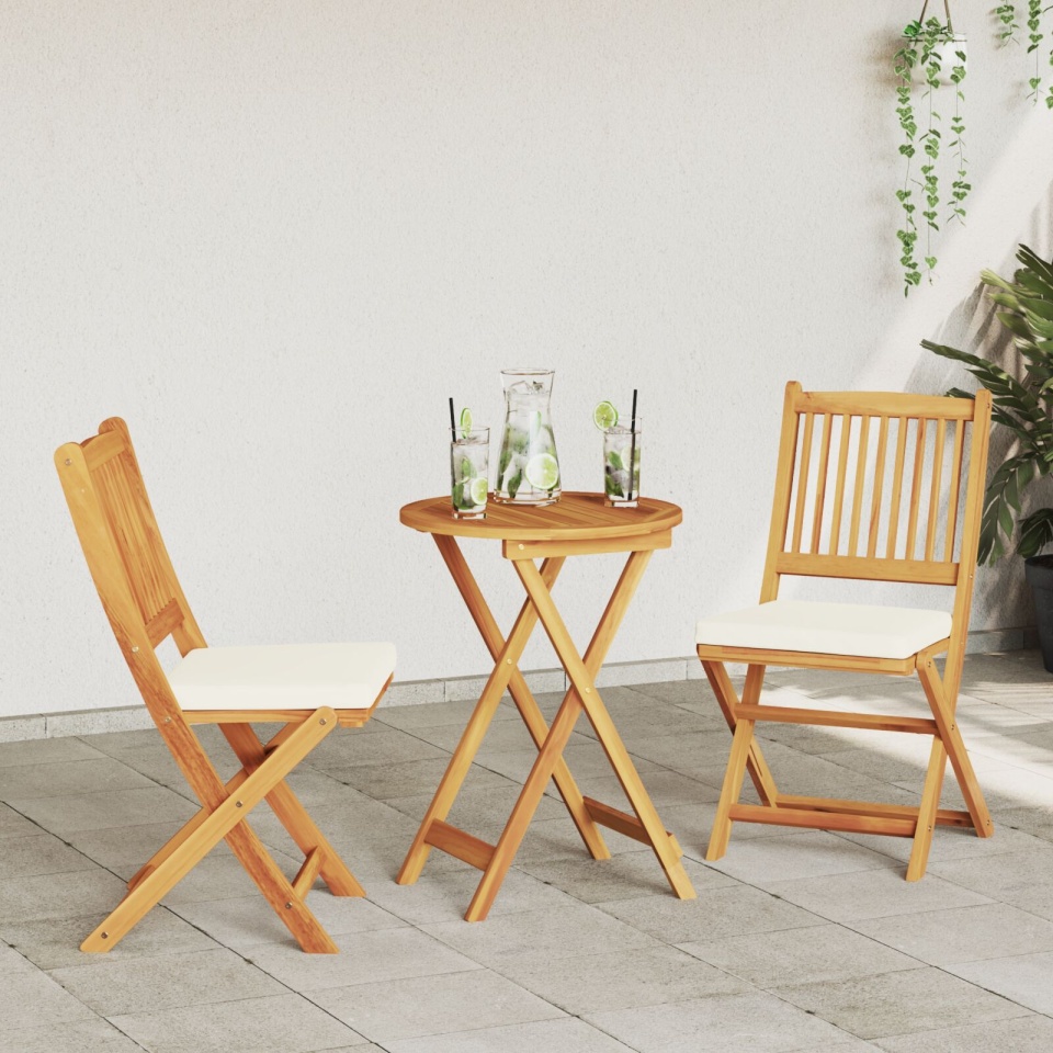Set Bistro pentru Grădină 3 Piese din Lemn Solid de Acacia - 3 | YEO