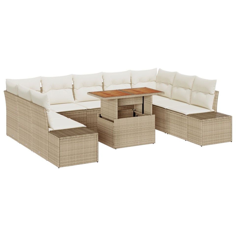 Set canapele grădină Set 10 Bej, Maro Deschis - 1 | YEO