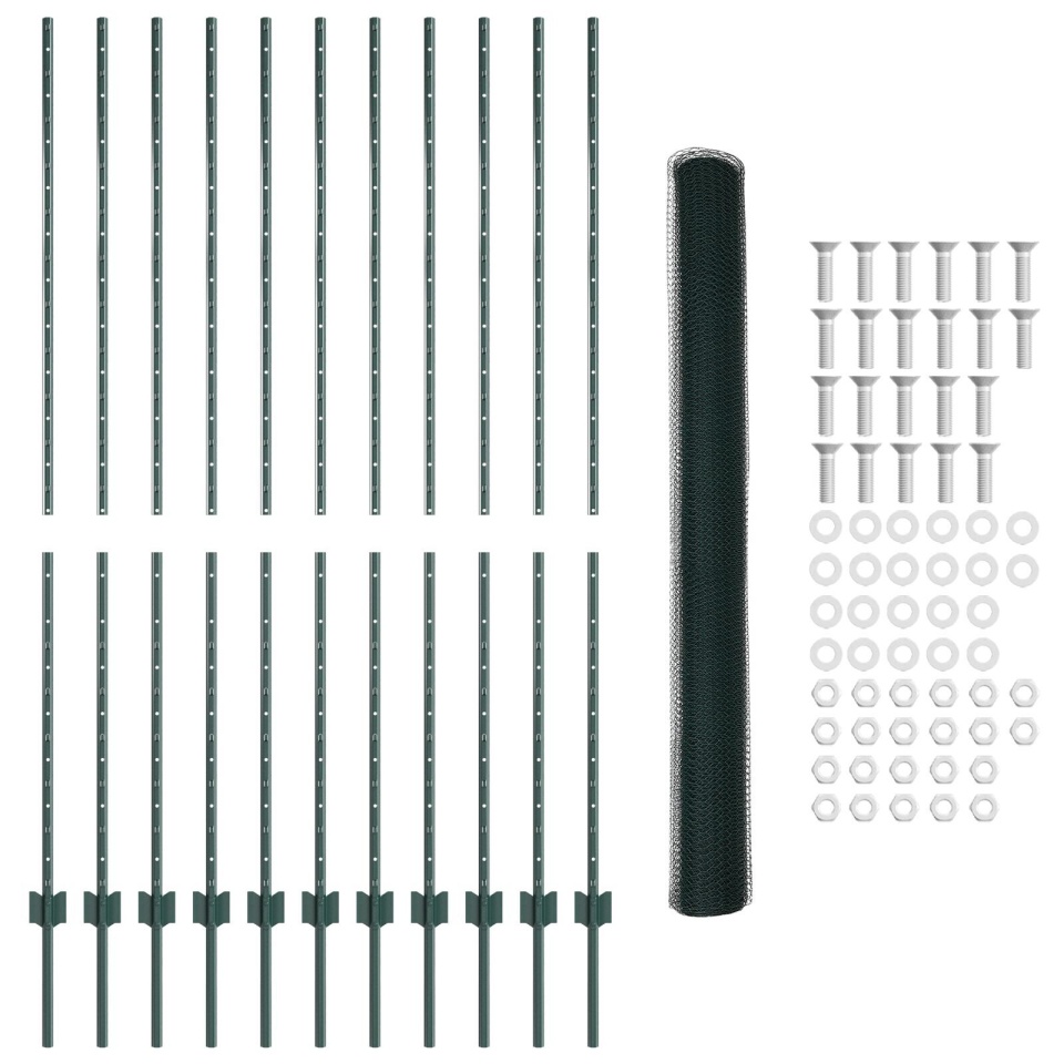 Set de Împrejmuire Hexagonală Set de 2 Verde - 3 | YEO