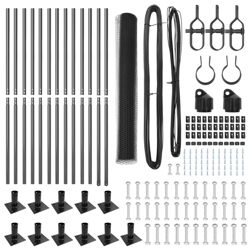 Set de împrejmuire Set de 2 Gri Oțel 25 x 1 m Durabil - 3 | YEO