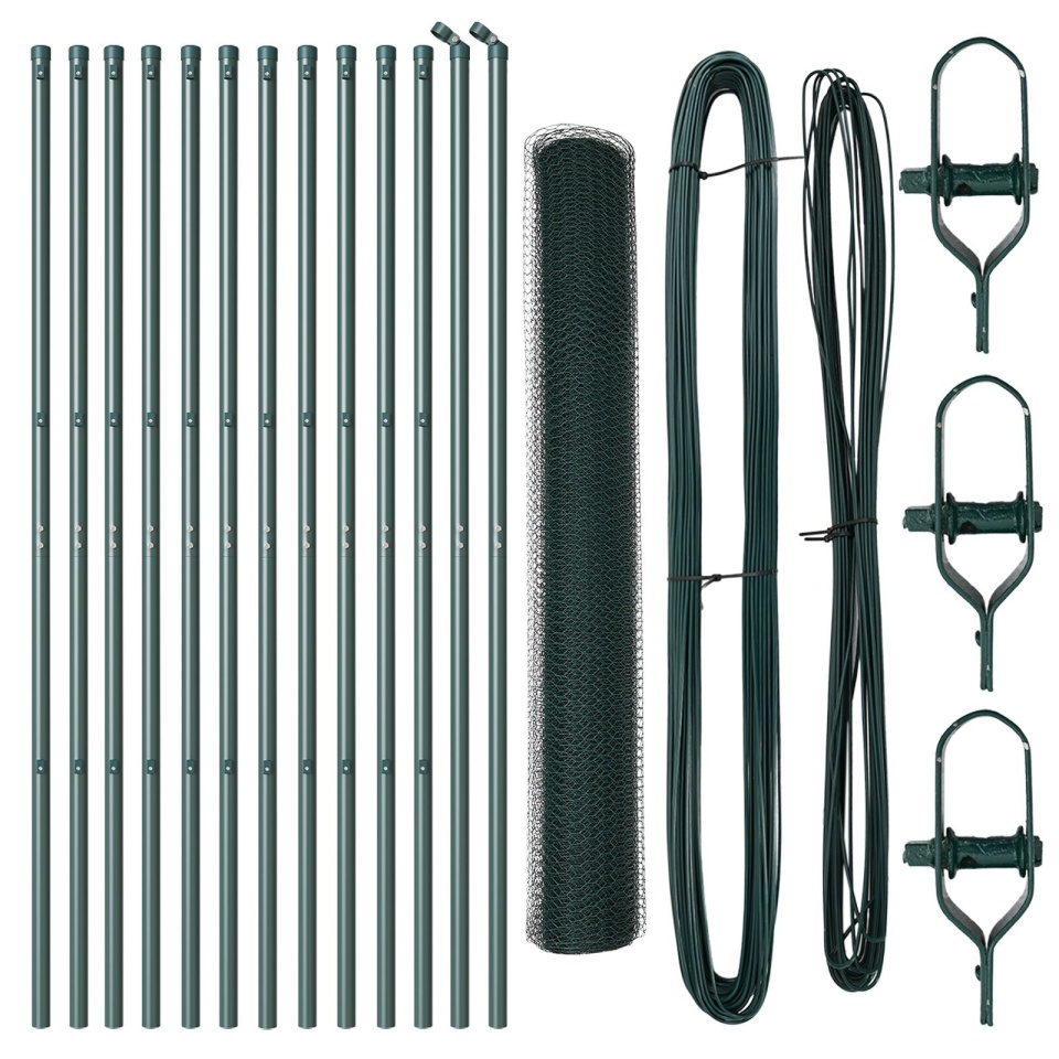 Set de Împrejmuire Set de 2 Verde Oțel cu PVC 25 x 1.2 m - 1 | YEO
