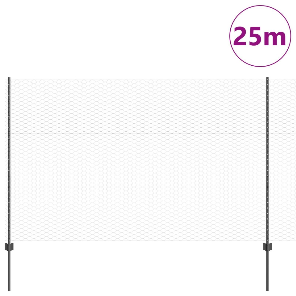 Set de îngrădire grădină Set de 2 Gri Oțel vopsit electrostatic - 2 | YEO