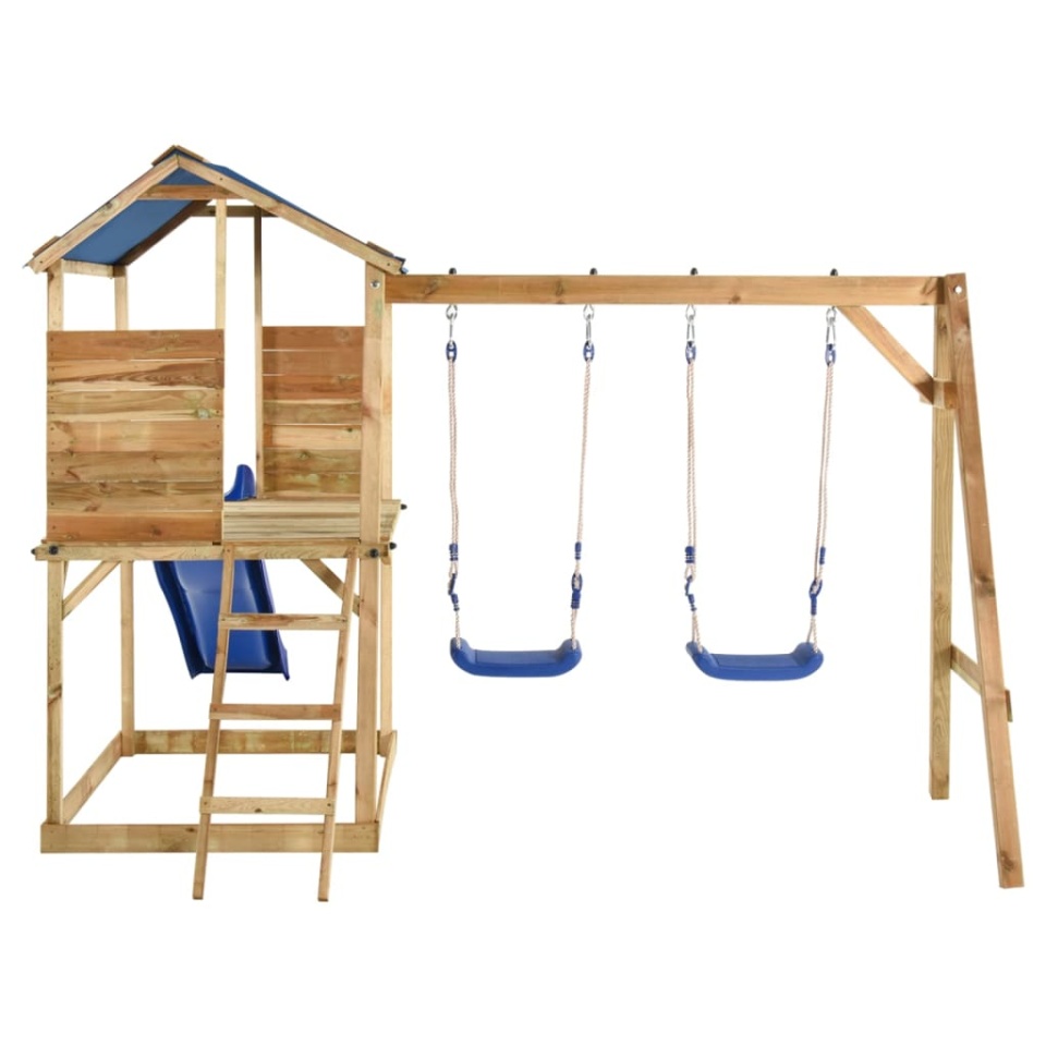 Set de joacă pentru exterior, lemn de pin impregnat - 1 | YEO